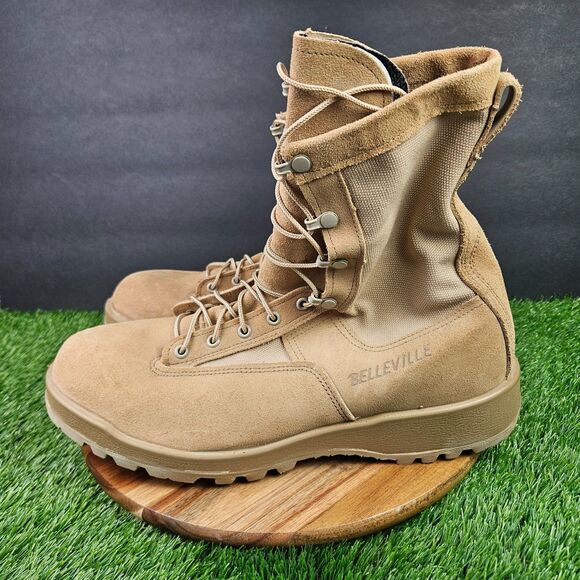 Belleville 790V Gore-Tex Combat Flight Boots Vibram Mens 12.5 W Tan USA Military main image 12